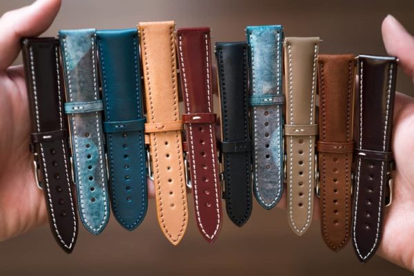 Bracelets de montre en cuir par watch straps canada