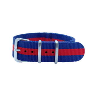 Bracelet NATOs marine et rouge par Watch Straps Canada