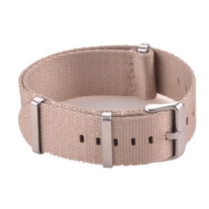 Montre Premium Nato Bracelet beige par Watch Straps Canada