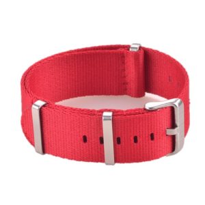 Premium NATO Straps - Red by Watch Straps Canada