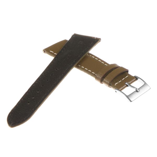 Top Grain Pebbled Leather Watch Band – Army Green by Watch Straps Canada