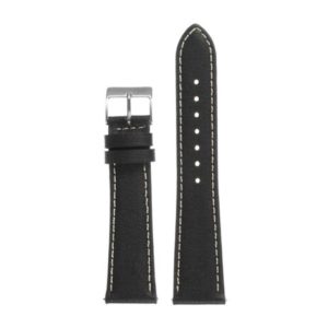 Top Grain Pebbled Leather Watch Band – Black