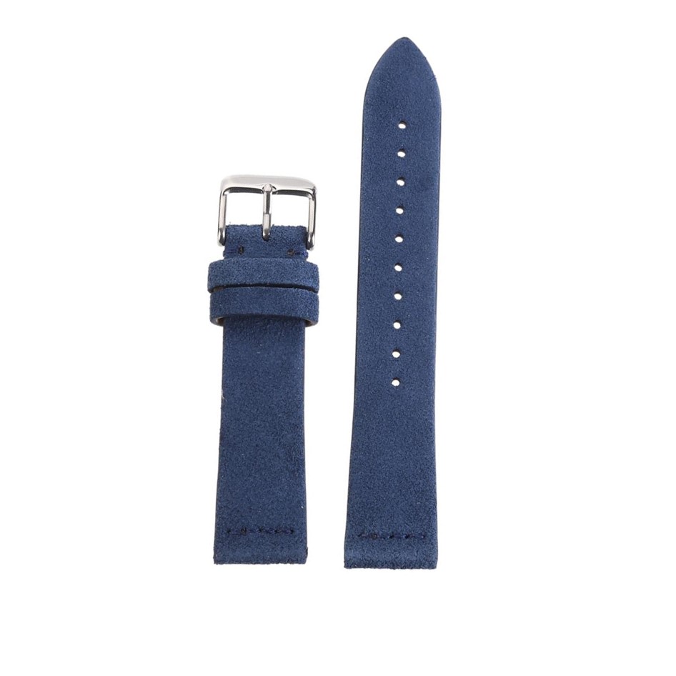 Bleu Suede Bracelet de montre en cuir par Watch Straps Canada