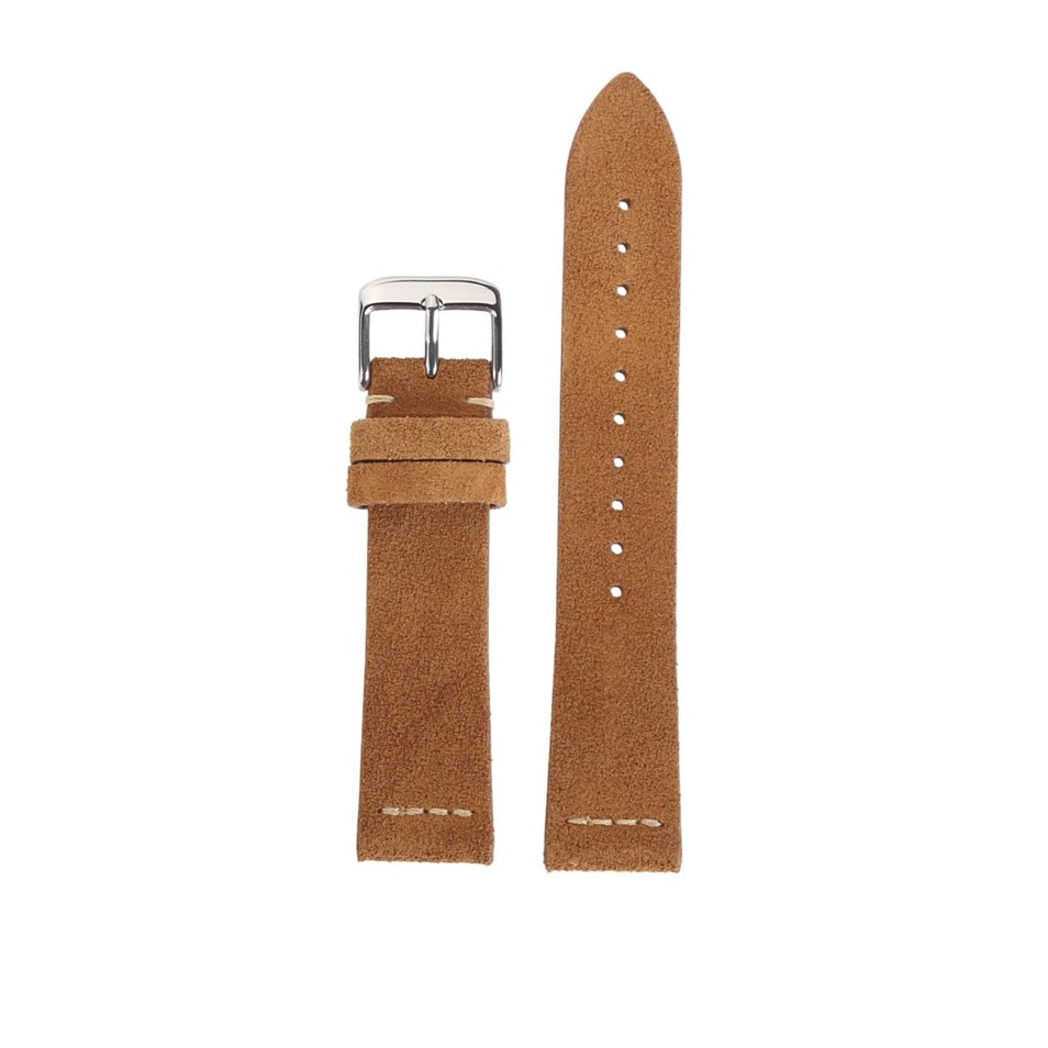 Light brun Suede  Bracelet de montre en cuir par Watch Straps Canada