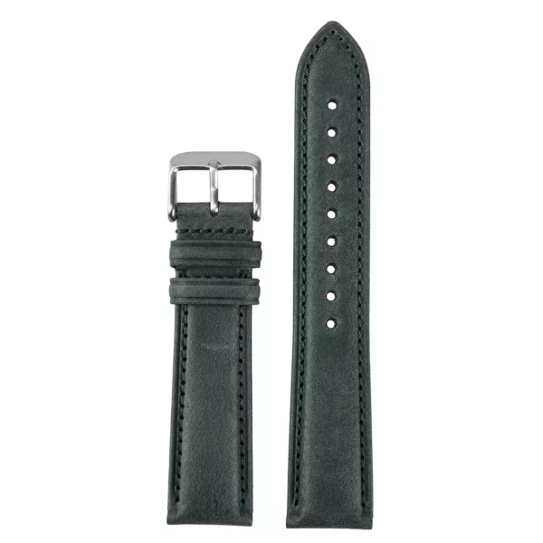 Green Italian Leather Watch Band by Watch Straps Canada