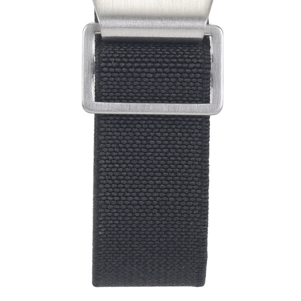 Marine Nationale - Bracelet de montre élastique NATO - Noir par Watch Straps Canada