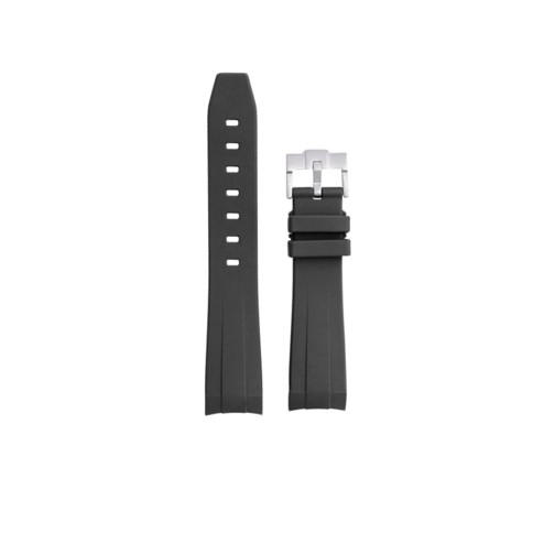 Bracelet de montre FKM en caoutchouc noir par Watch Straps Canada