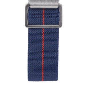 Marine Nationale - Elastic NATO Watch Strap - Navy & Red by Watch Straps Canada