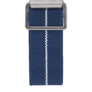 Marine Nationale - Elastic NATO Watch Strap - Navy & White by Watch Straps Canada