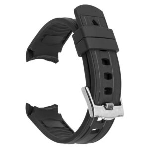 Rubber Watch Band for Omega Seamaster in Navy Black by Watch Straps Canada