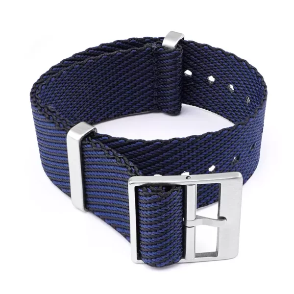 Premium Wooven NATO Strap in Navy Blue by Watch Straps Canada