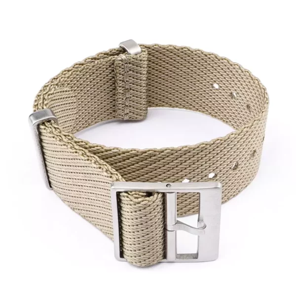 Premium Wooven NATO Strap en Khaki par Watch Straps Canada