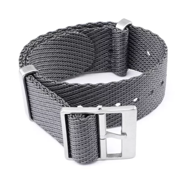 Premium Wooven NATO Strap in Grey by Watch Straps Canada