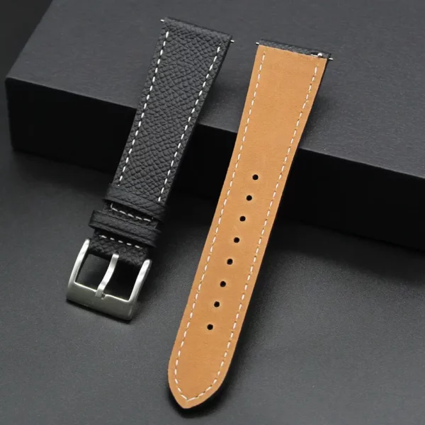 Watch Straps Canada Epsom Leather watch band in black