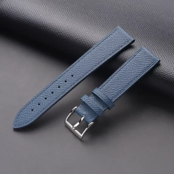 Watch Straps Canada Blue Epsom Leather Watch Band made with top grain leather