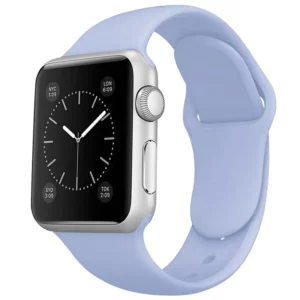 Watch Straps Canada Active Rubber Apple Watch Band in light blue color