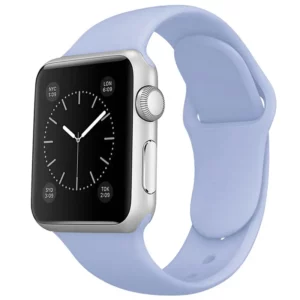 Watch Straps Canada Bracelet Apple Watch en caoutchouc actif de couleur bleu clair