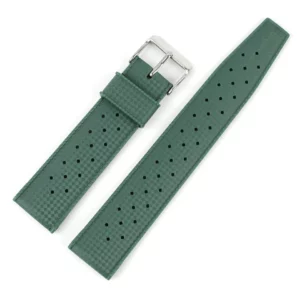 Tropic Rubber Watch Band in Green from Watch Straps Canada
