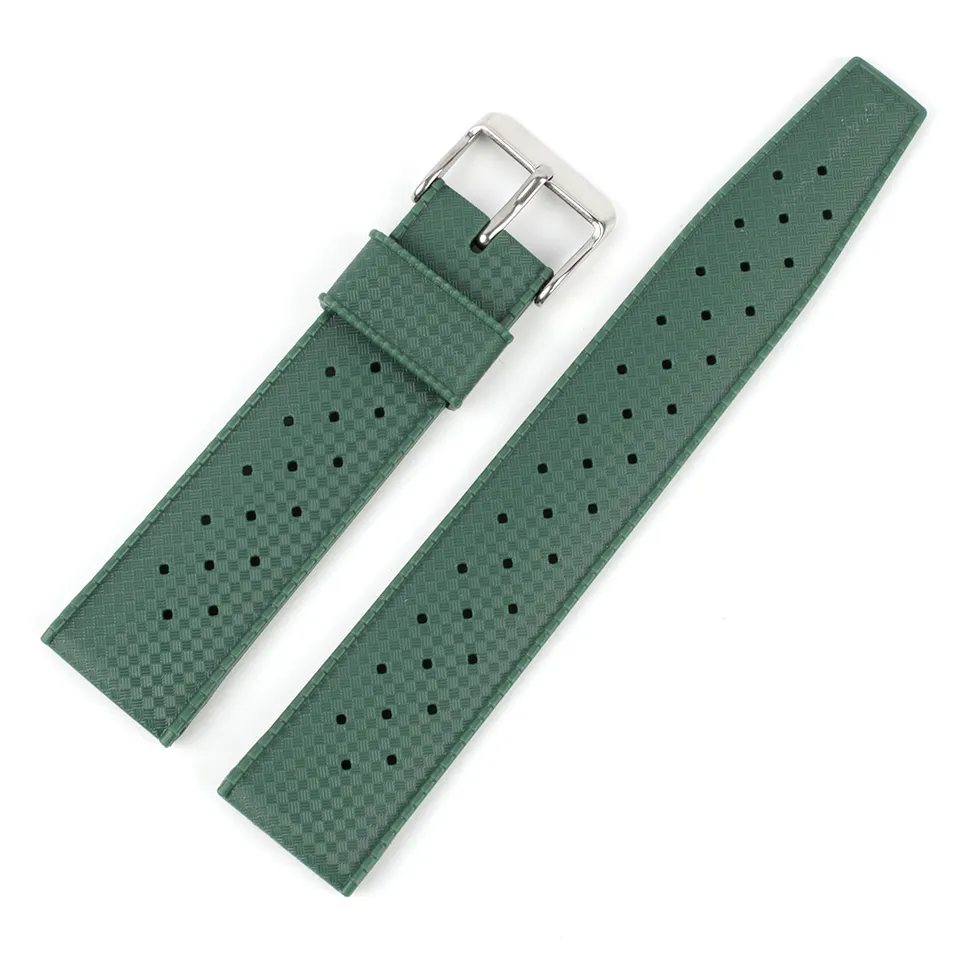 Bracelet caoutchouc Tropic en vert de Watch Straps Canada