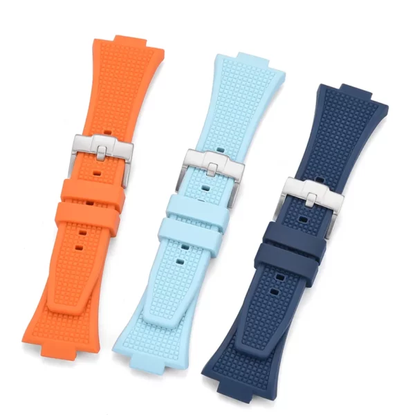 Trois bracelets caoutchouc FKM Tissot PRX de Watch Straps Canada