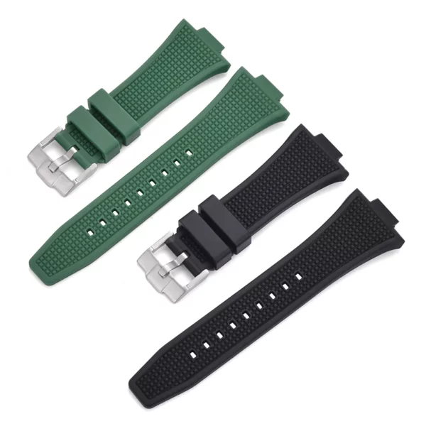 Bracelets caoutchouc Tissot PRX vert et noir FKM de Watch Straps Canada