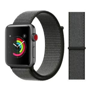 Apple Watch loop sport band - Velcro - Grey by Watch Straps Canada