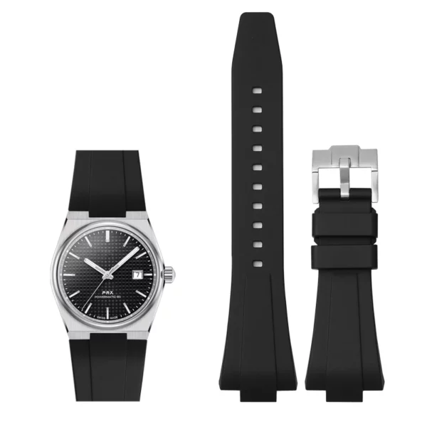 Black 35mm Tissot PRX strap