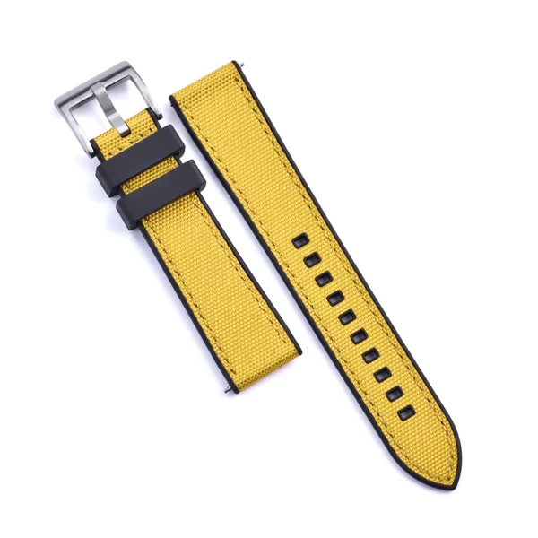 Montre en toile de voile WSC bracelet en jaune