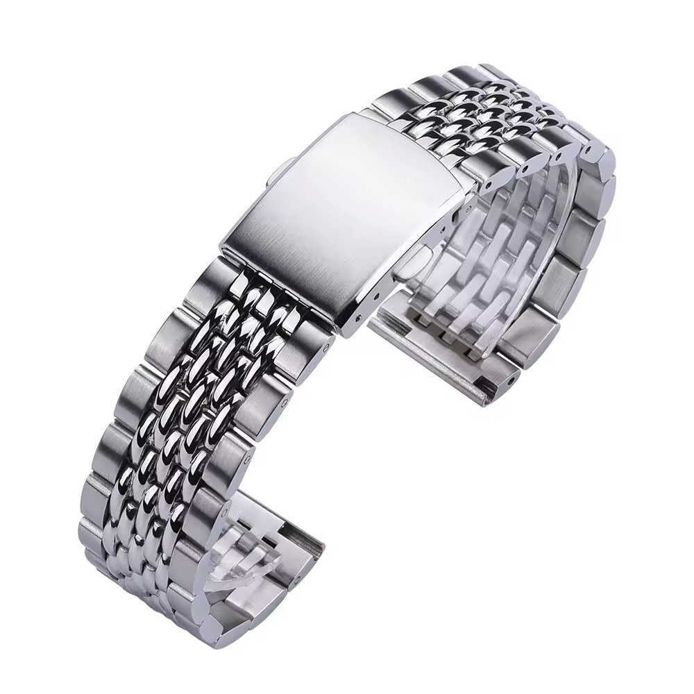 WSC Stainless Beads of Rice Watch Bracelet